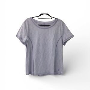 Talbots Soft Gray Short Sleeve Tee